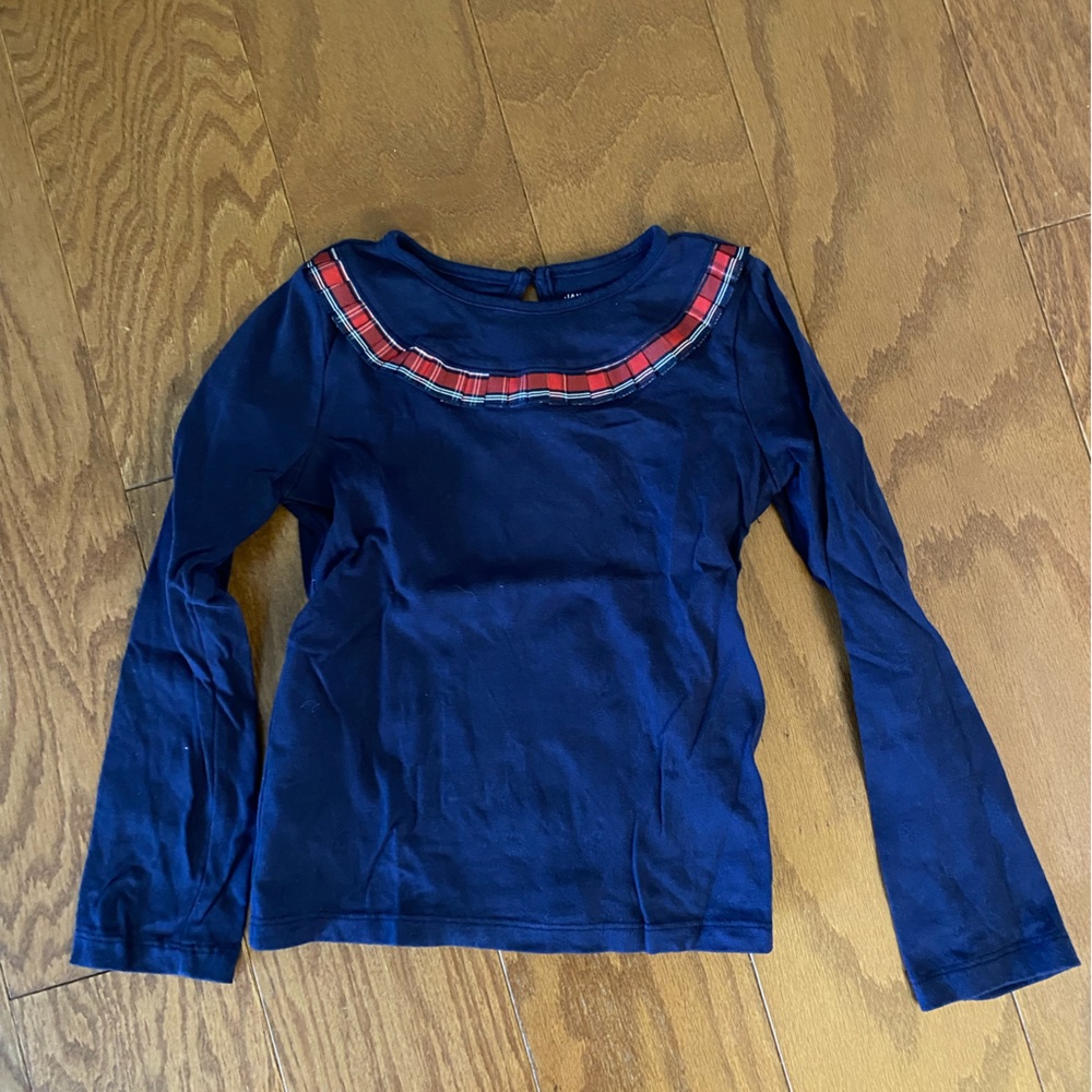 Janie and Jack navy blue top, size 5
